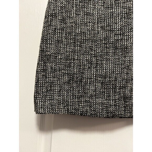 Banana Republic Tweed Mini Skirt Women’s Size 4 Black White Woven Texture Zipper - Picture 4 of 13